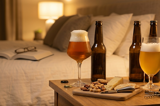 連休中の寝酒がCPAPや睡眠に与える影響イメージ