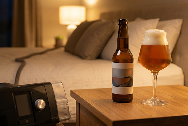 連休中の「寝酒」は要注意？アルコールがCPAPの効果に与える影響